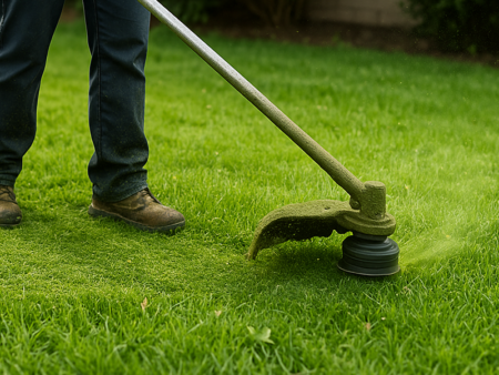 วิธีตัดหญ้าแบบมืออาชีพ ลดเศษกระเด็นและเพิ่มความปลอดภัย ป้องกันอันตรายจากเศษหิน